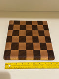 Maple & Walnut End-Grain Checkerboard Cutting Board