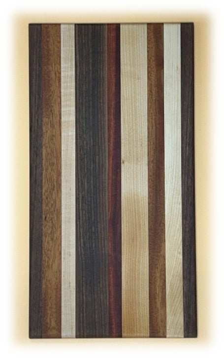 Medium Mixed Hardwood Serving Board - 9.75 x 18.75 x 0.5