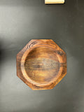 Handcrafted Pine Catch-All Bowl – Octagonal with Red Mahogany Stain