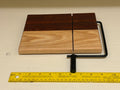 Artisan Hardwood Cheese Slicer - Walnut & Ash Minimalist Two-Tone