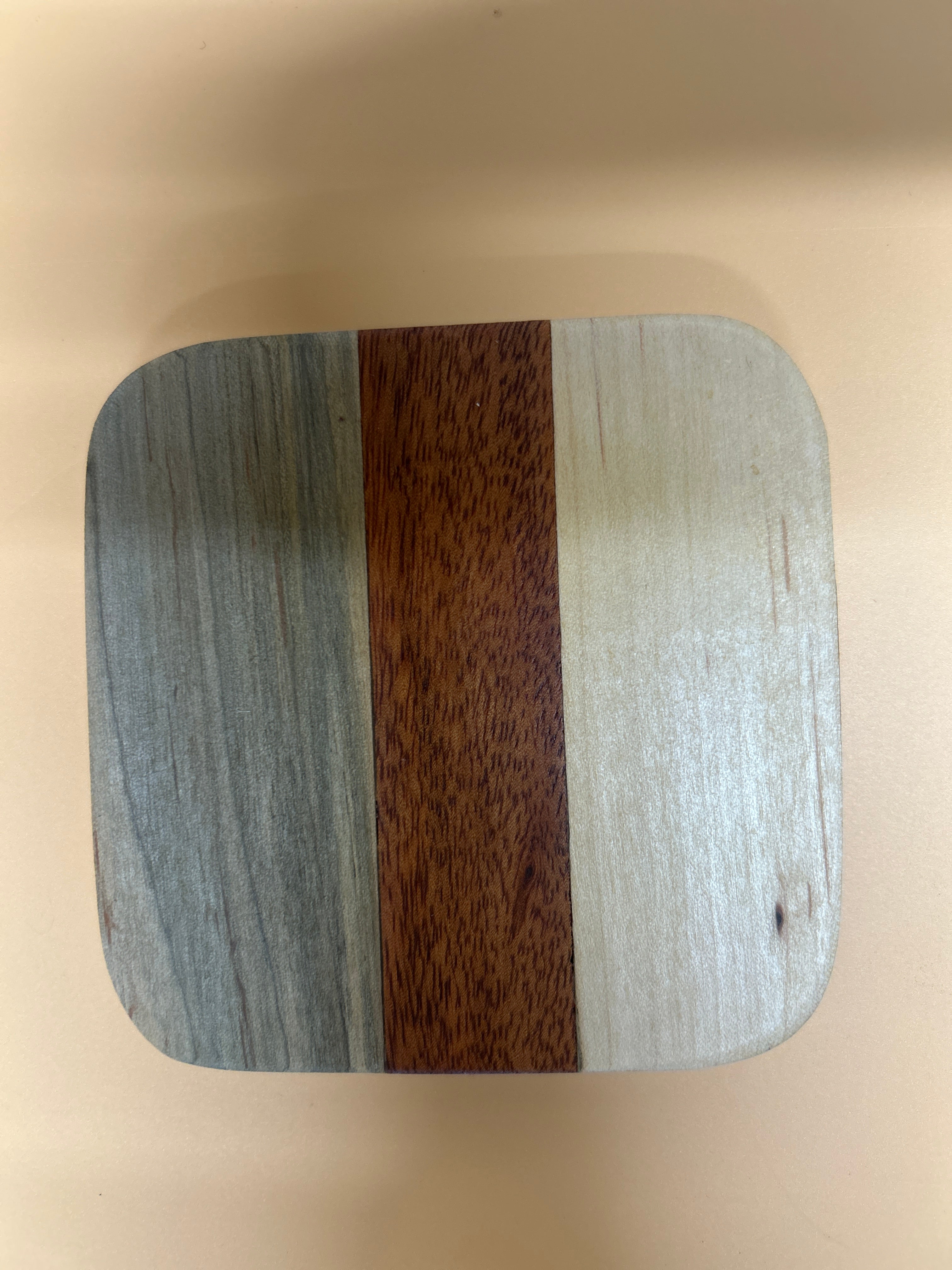 Handcrafted Tri-Wood Coasters