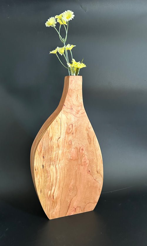 Bottle-Neck Bud Vase with Glass Insert