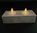 Tea Light Holder — Double, Hard Maple