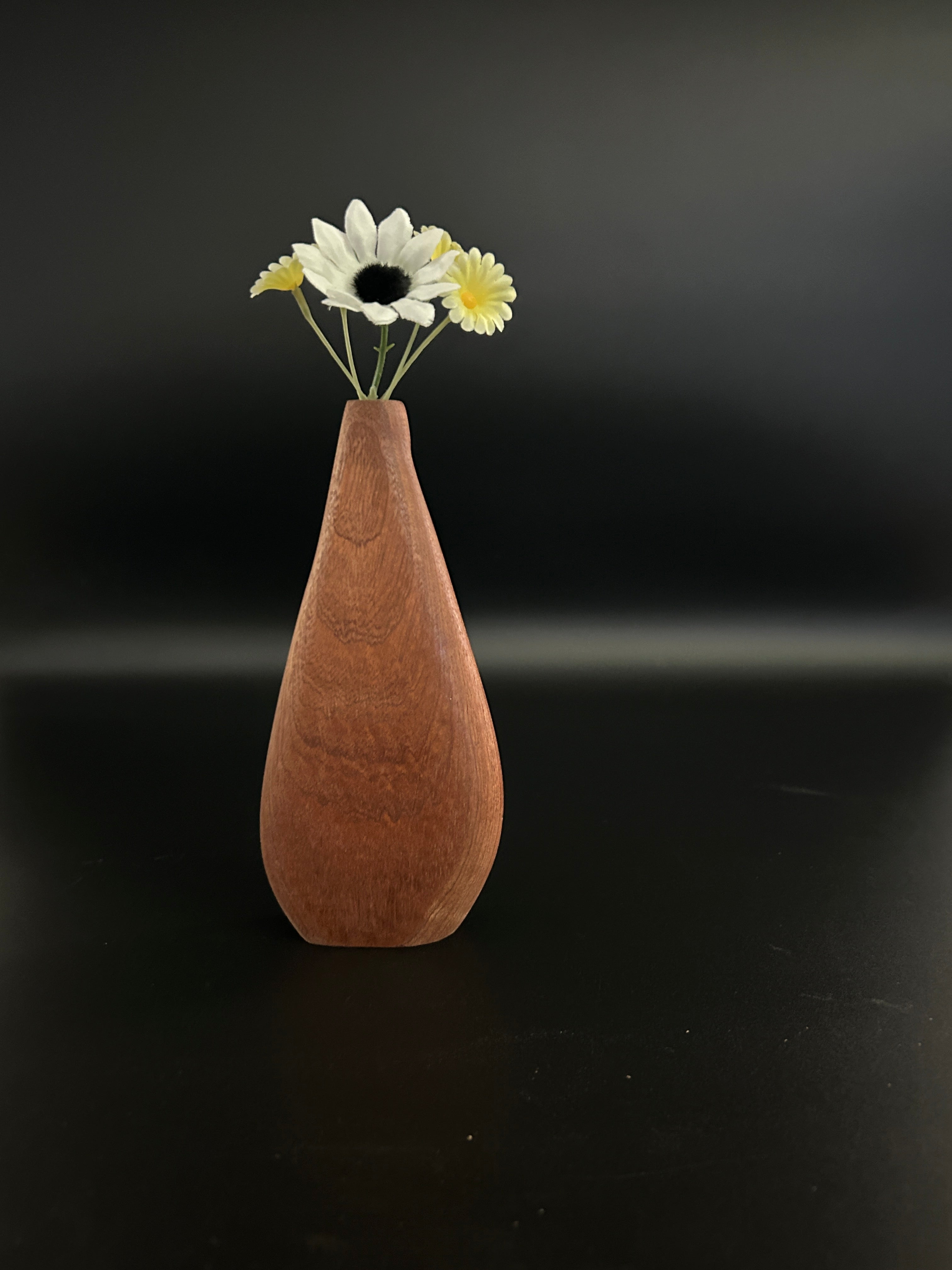 Mahogany Medium Teardrop Bud Vase