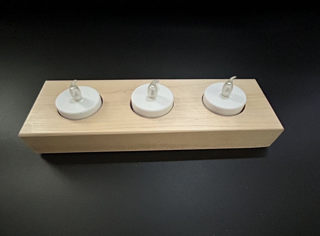 Triple Tea Light Holders