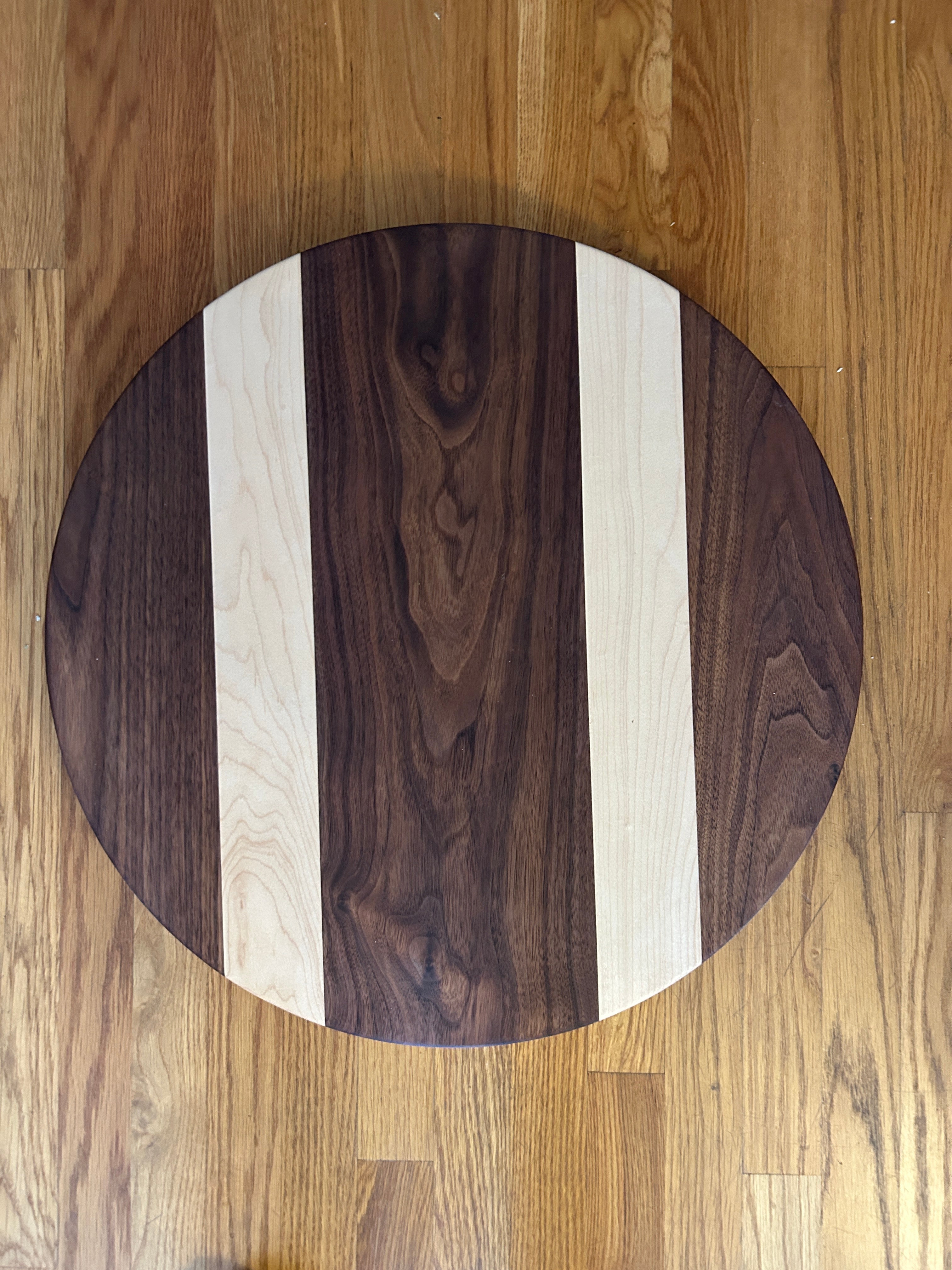 Lazy Susan - Mixed Hardwood Natural Grain Pattern