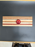 Striped Hardwood Charcuterie Board