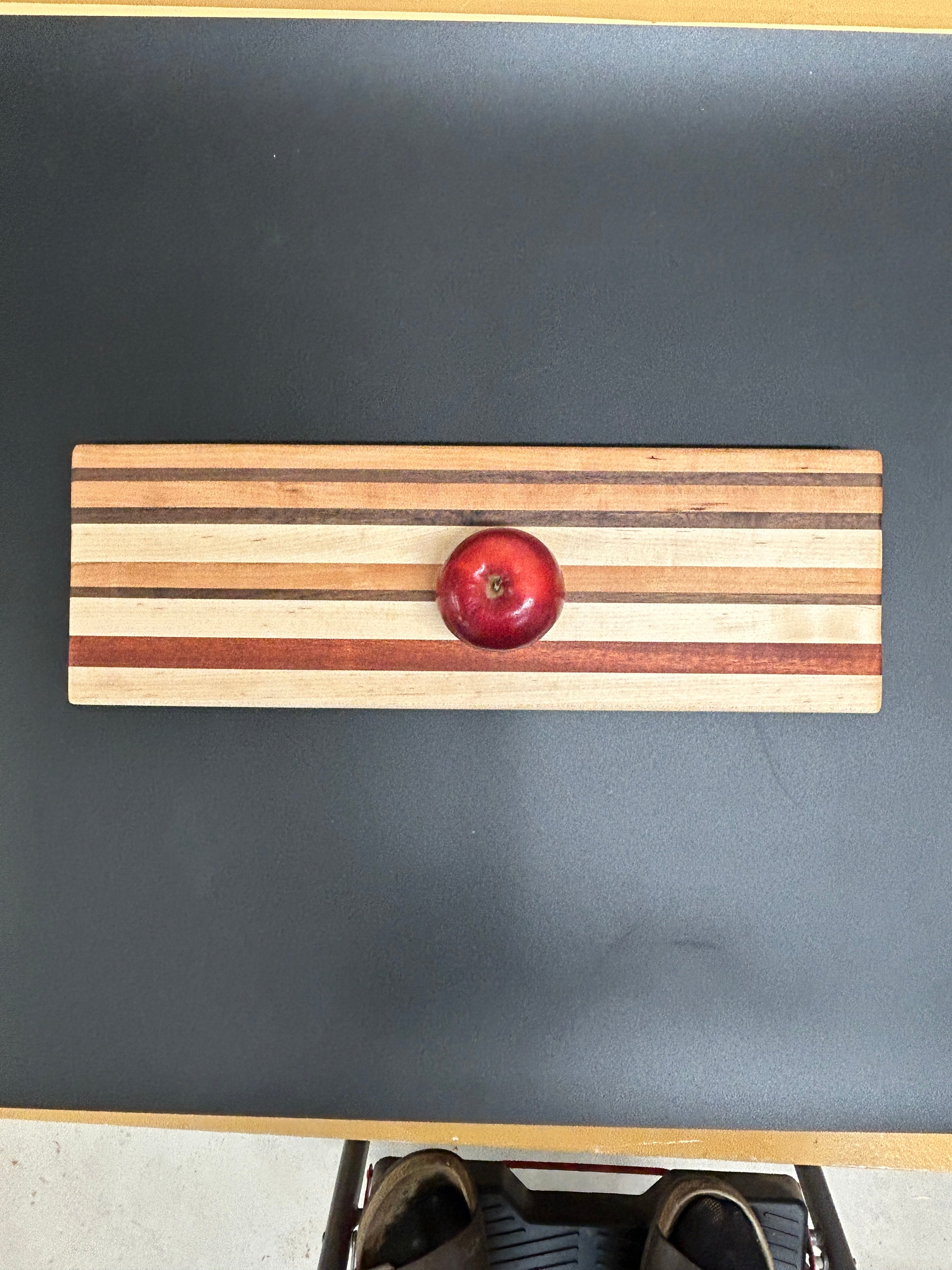 Striped Hardwood Charcuterie Board