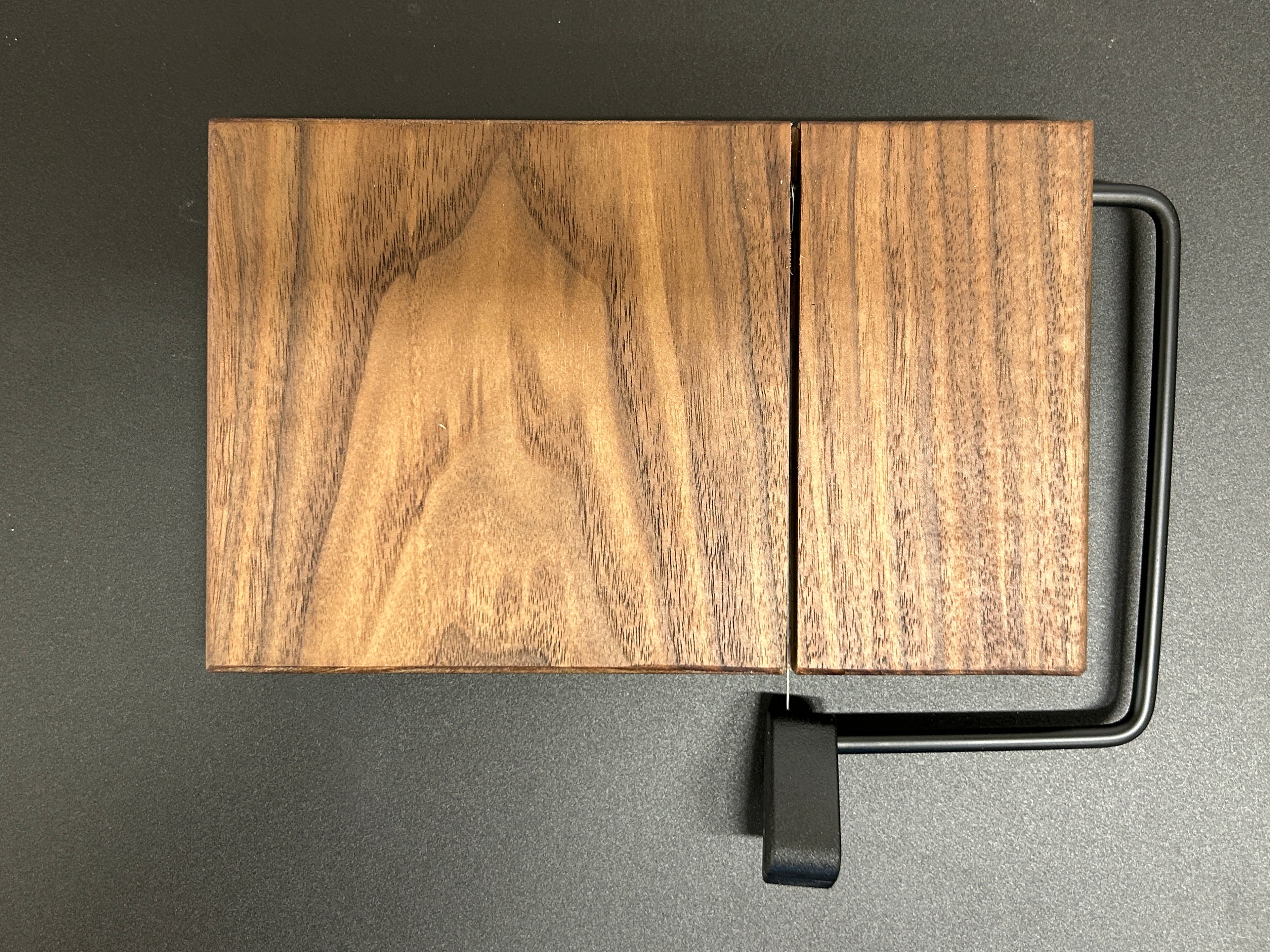 Premium Walnut Cheese Slicer with Black Wire