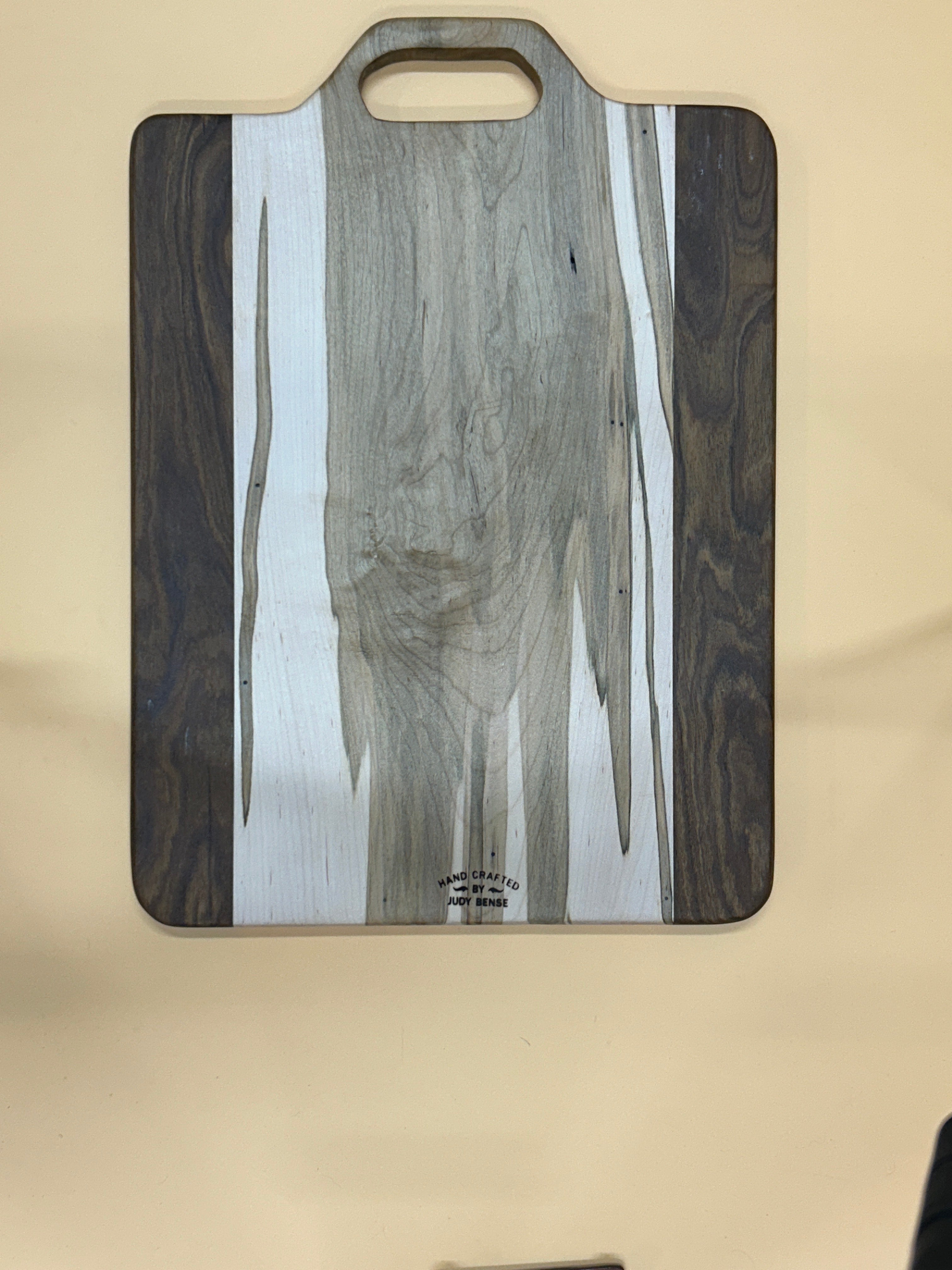 Serving Board - Waterfall Grain Pattern with Oval Handle