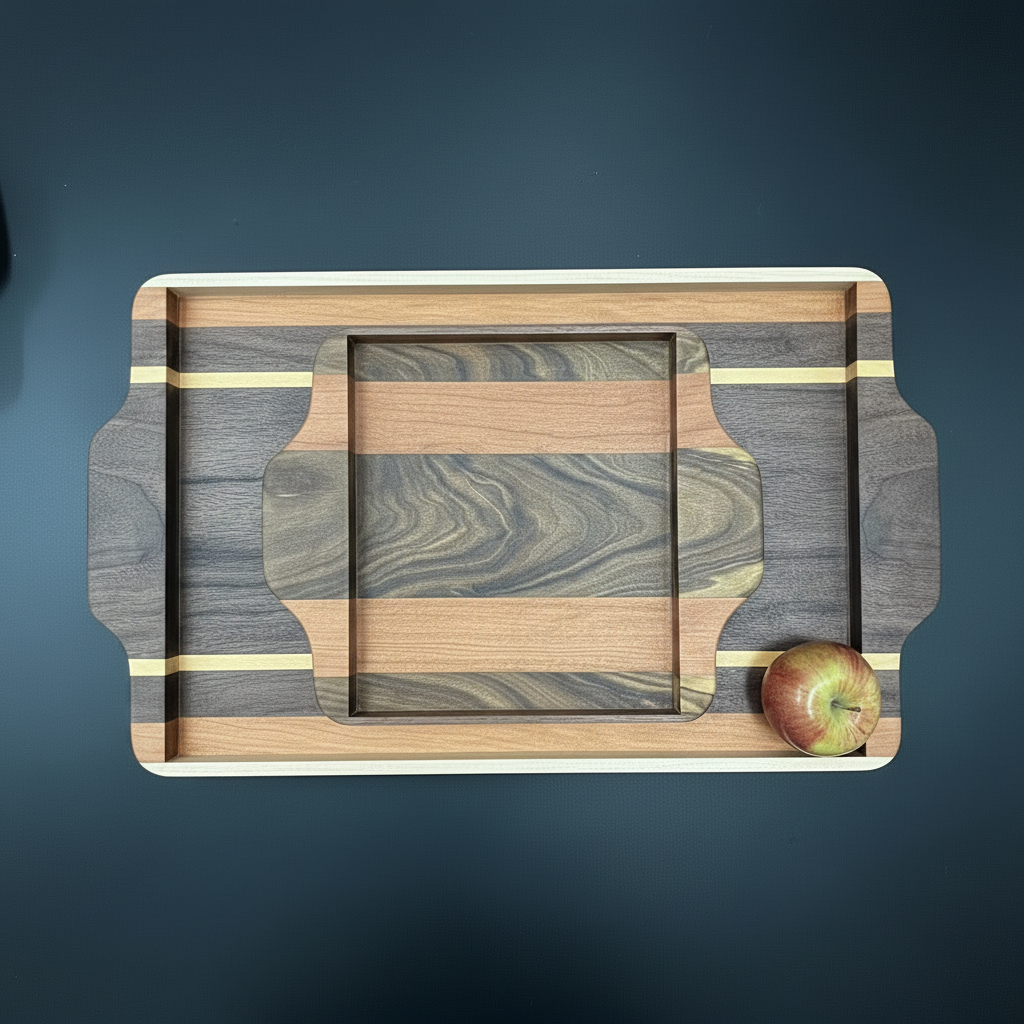 Built-in Handle Tray - Centered
