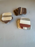 Mixed Hardwood Coaster Sets