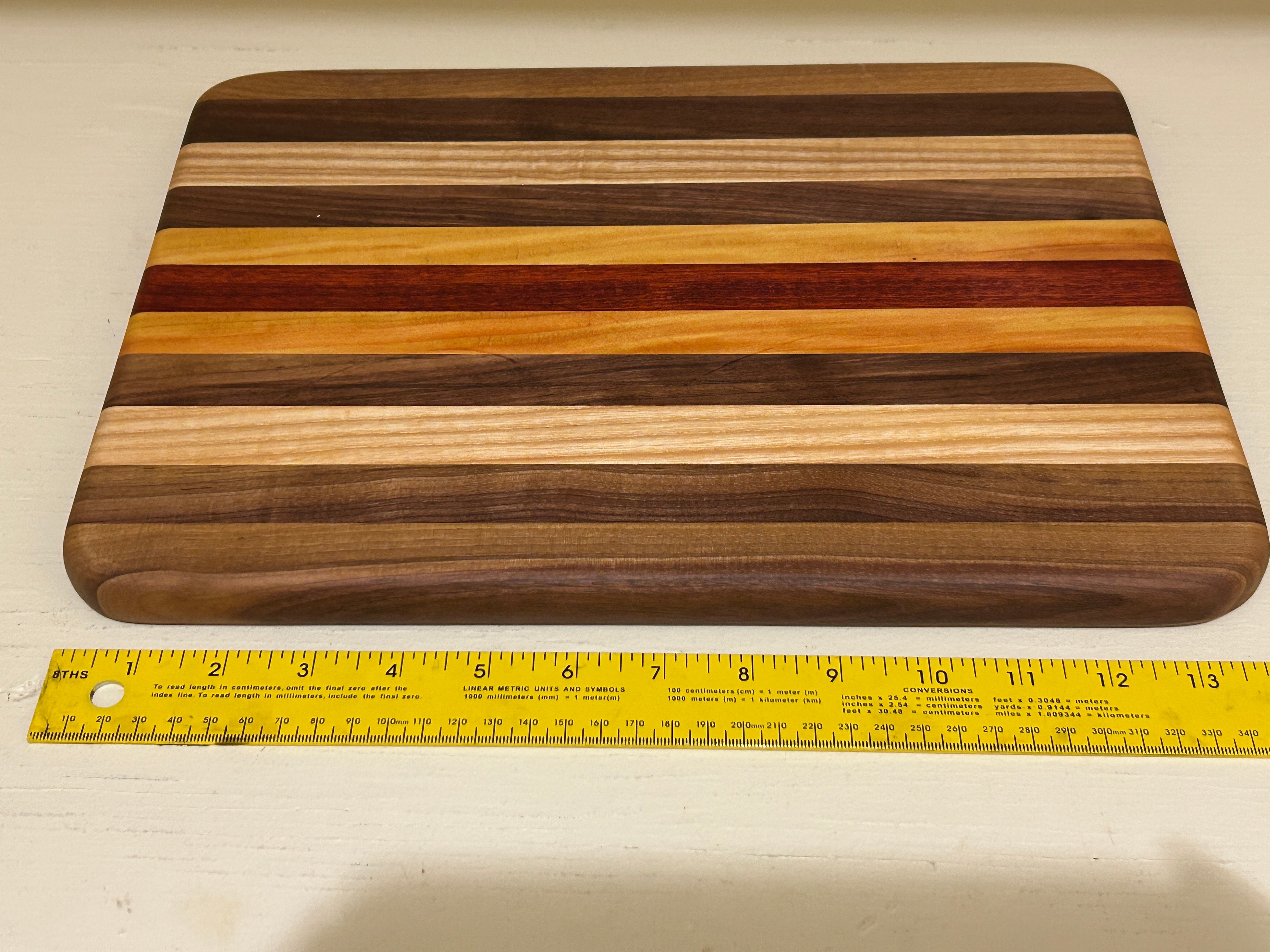 Striped Mixed Hardwoods Cutting Boards