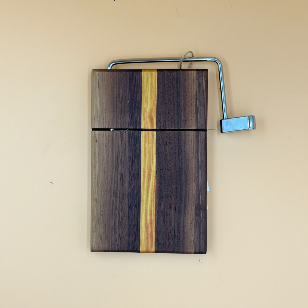 Large Walnut & Ash Cheese Slicer - 12% Smaller