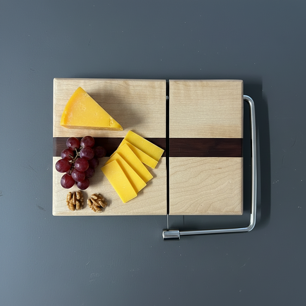 Maple with Bloodwood Accent Hardwood Cheese Slicer