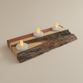 Live Edge Cedar Tea Light Holder
