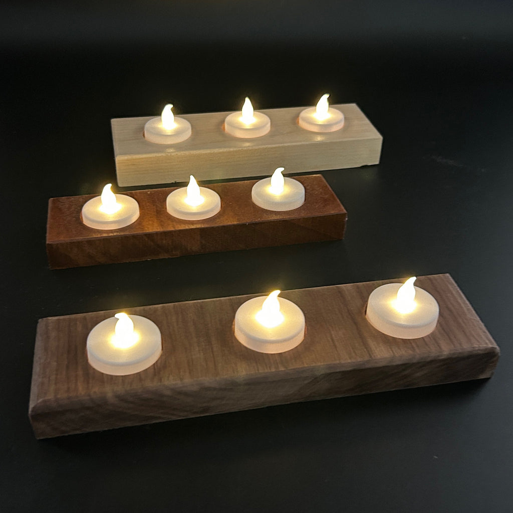 Triple Tea Light Holders