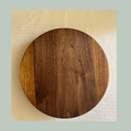 Lazy Susan - Walnut & Canary Wood Natural Grain Pattern